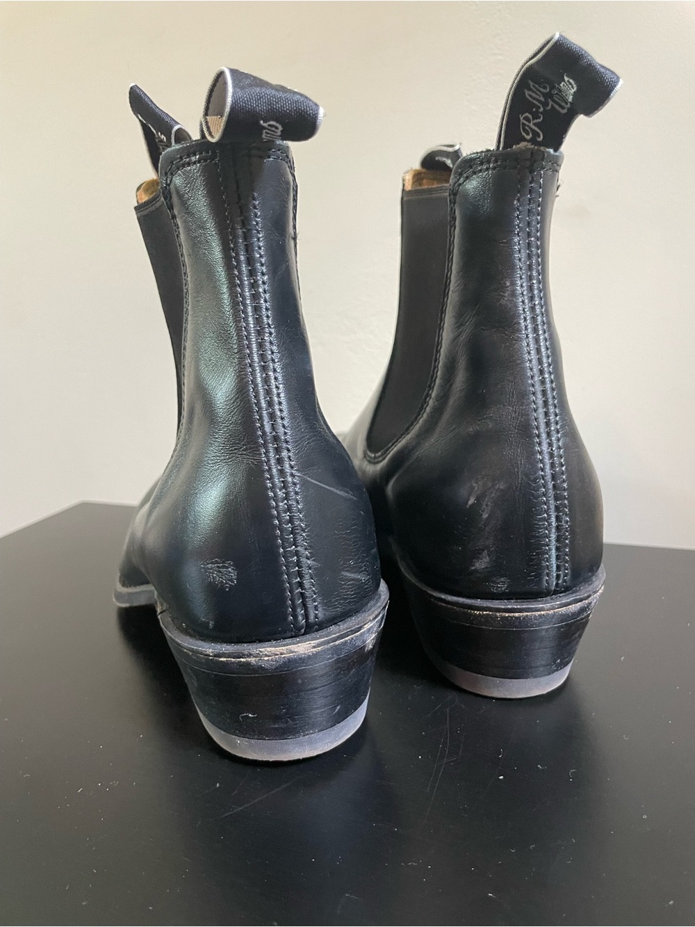 R.M Williams Women's Leather Black Chelsea Boots Size 10M - Picture 4 of 7